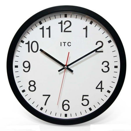UPC 731742111432 product image for Infinity Instruments Obsidian Black Transitional Analog Display Wall Clock | upcitemdb.com