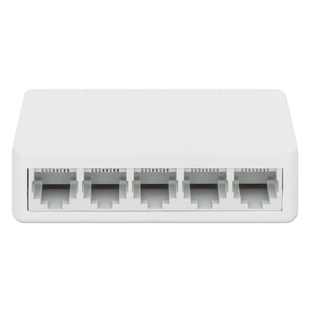 Manhattan 5-Port Ethernet Network Switch | Easy Plug & Play, High-Speed Networking for Home/Office, Energy Efficient, Silent Operation, 3-Year Warranty - 560672