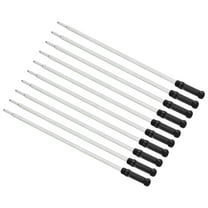 Uxcell 1mm Pen Ink Refills, 10 Pcs Ballpoint Refill Medium Point Compatible Replacement for Pen, Writing, Office, Black