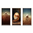 thumbnail image 2 of Designart "Pitcher s Mound in Baseball II" Sports Framed Wall Art Set Of 3 - Beige Sport Baseball Frame Gallery Wall Set For Home Decor, 2 of 6