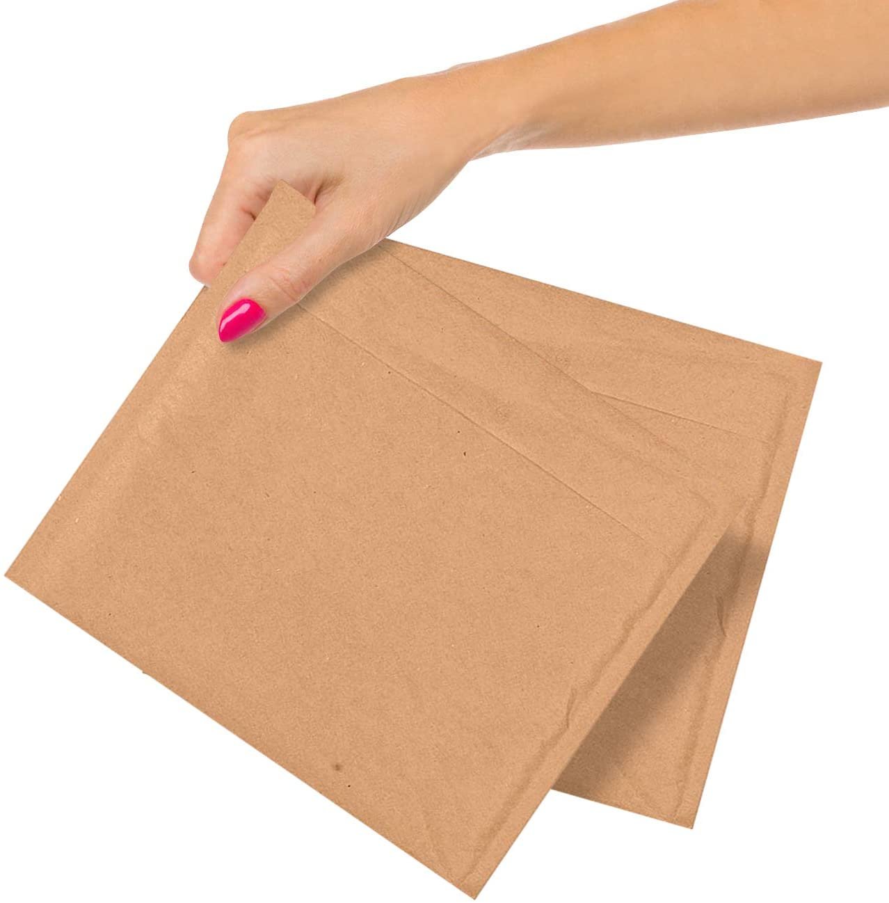 250 Pack Kraft Padded envelopes 7.25 x 7 Bubble Mailers 7.25x7 CD Size