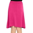 thumbnail image 4 of Stretch Is Comfort Girl's A-Line Knee Length Skirt Hot Pink Large, 4 of 7