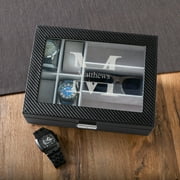 Personalized Men's Watch Storage Box and Sunglasses Case