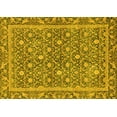 thumbnail image 1 of Ahgly Company Machine Washable Indoor Rectangle Abstract Yellow Modern Area Rugs, 8' x 10', 1 of 4