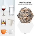 thumbnail image 6 of Kdxio Watercolor Zebra Funny Coasters,4 Pcs Leather Coasters,Housewarming Gifts,Protect Furniture from Water Marks Scratch and Damage, 6 of 6