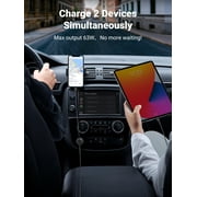 UGREEN Vehicle Adapter with USBC Charging, Multiple Ports, 63W Power Delivery for Phones and Tablets
