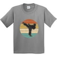 thumbnail image 3 of Inktastic Karate Martial Arts Retro Sunset Youth T-Shirt, 3 of 5