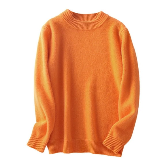 YunPes Kids Boys Girls Knit Sweaters Crewneck Long Sleeve Lightweight Soft Clothes Fall Winter Warm Basic Pullover Tops