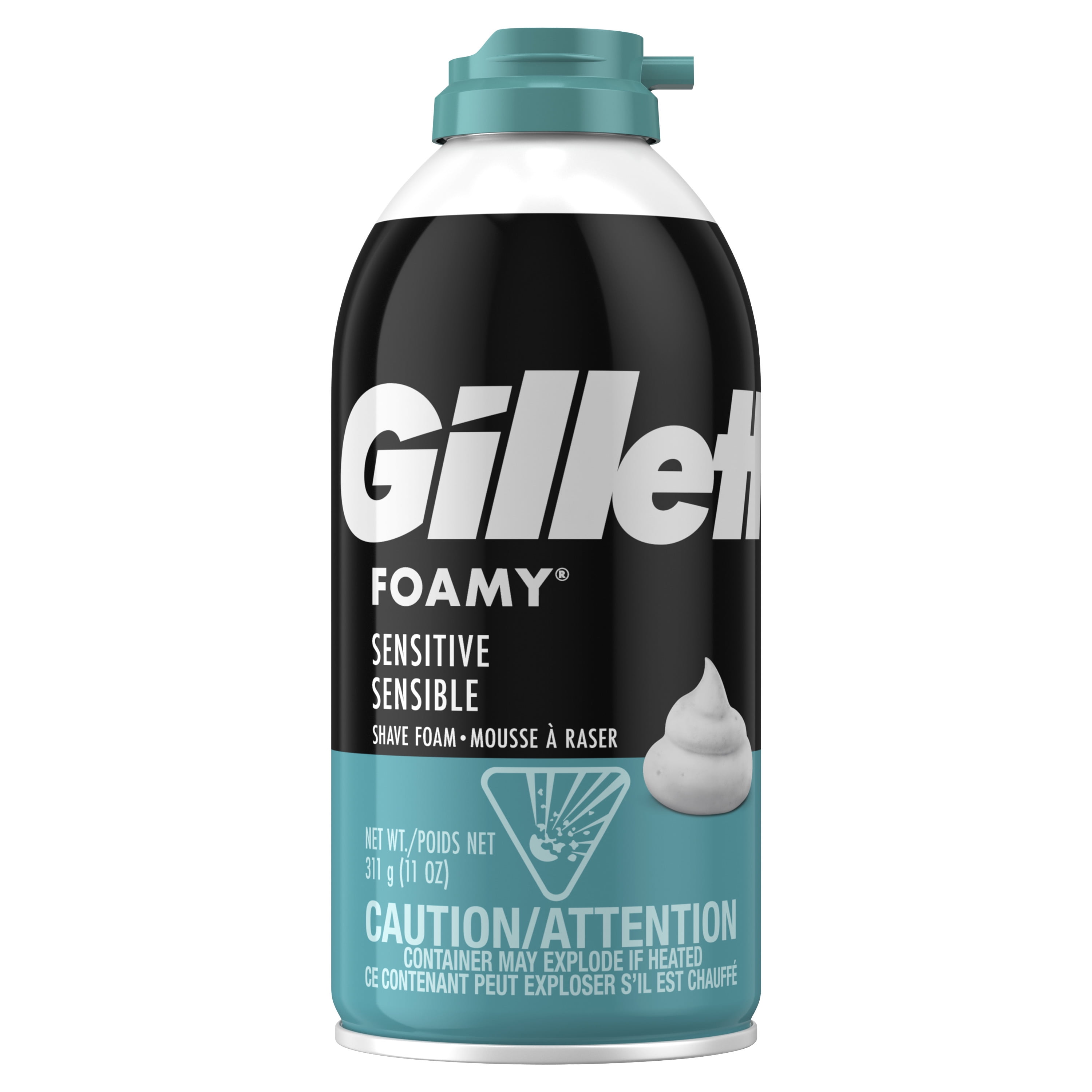 Gillette Foamy Sensitive Shave Foam For Men, Sensitive Skin, 11 oz