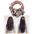 thumbnail image 3 of Dormir sin calor Rizador de pelo Diadema, Cabello largo Rodillo para el cabello Cinta para rizar Rizadores perezosos Gorros Scrunchies Cómodo Peinado , Rosa claro Sunnimix Barras de curling, 3 of 8