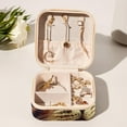 thumbnail image 6 of Retro Cat Square Travel Jewelry Box Earring Necklace Bracelet Holder Organizer Stand Display Case Decorative Storage Box, 6 of 6