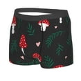 thumbnail image 2 of Balery Amanita Mushroom Men's Boxer Briefs, Soft and Breathable Cotton Underwear with nylon Waistband-Small, 2 of 9