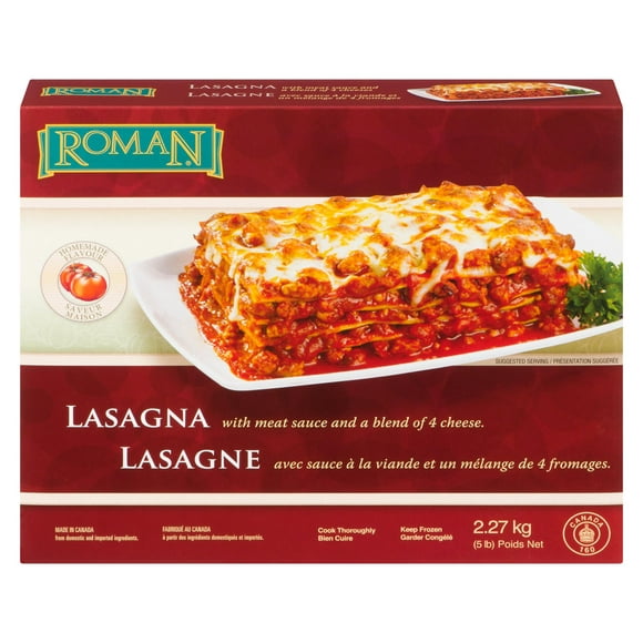 Roman Cheese Roman Lasagna with Meat Sauce And A Blend of Four Cheeses, 2.27 kg