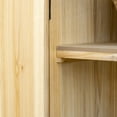 thumbnail image 6 of Outsunny Wooden 3Garden Storage Tool Shed with Galvanized Top, Natural, 6 of 9