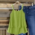 thumbnail image 6 of Bosfbaoi Women's Double Layer Cami Tank Tops with Square Buckle Straps Flowy Casual Blouses, Sizes S-5XL, 6 of 6