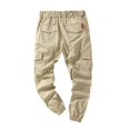 thumbnail image 3 of PENGXIANG Men‘s Cargo Pants Casual Joggers Sports Drawstring Trousers Sweatpants, 3 of 5