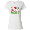 thumbnail image 3 of Inktastic Mommy Claus with Christmas Santa Hat and Snowflakes Women's T-Shirt, 3 of 5
