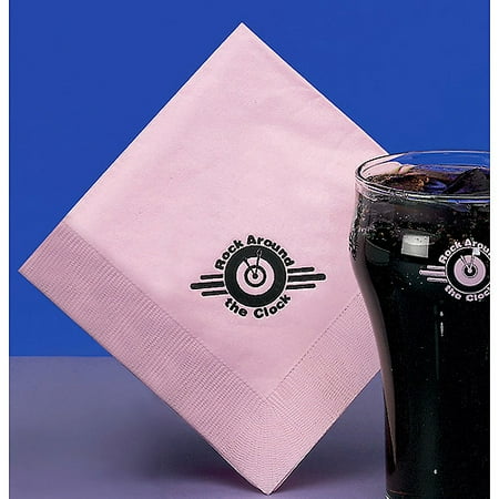 Rock Around The Clock Beverage Napkins