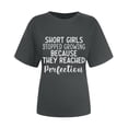 thumbnail image 4 of Fesfesfes Womens Short Sleeve Athletic Tops Womens Work Tops Short Sleeve Out Blouse Funny Letter Print Shirt T-Shirt Tops V Neck Tops for Women 10(XL), 4 of 8