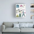 thumbnail image 2 of Trademark Fine Art 'Travel Paris White' Canvas Art by Farida Zaman, 2 of 4
