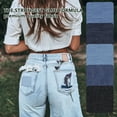 Denim Iron On Jean Patches Inside & Outside Strongest Glue Assorted