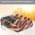 thumbnail image 2 of Housse de Climatiseur RV Compatible avec Remorque de Voyage Extérieure Housses de Climatisation pour Toit Protection pour Voyage Extérieur Facile à Installer, Drapeau Américain Tournesol, 2 of 7
