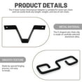 thumbnail image 5 of Sekonow 2 Pack V Shaped Rain Chains for Gutters Adapter Clip, Rain Chains for Outside Hanging Downspout Flowerpot Connector Catcher Holder, Black, 5 of 7