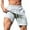 Gray, variant on Men's Solid Color Outdoor Multifunctional Sports And Fitness Shorts Gray XXL