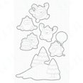 thumbnail image 1 of Troqueles de corte de alce feliz decoración de colección de recortes plantilla de grabado DIY Navidad trineo alce sellos transparentes hechos a mano, 1 of 4