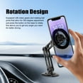 thumbnail image 2 of Fawoonu 360° Rotating Magnetic Car Phone Mount with Adjustable Arm, Strong Magnet, and Premium Aluminum Alloy Construction, Compatible with All Phones, Includes 2 Magnet Coils and 2 Back Stickers,, 2 of 6