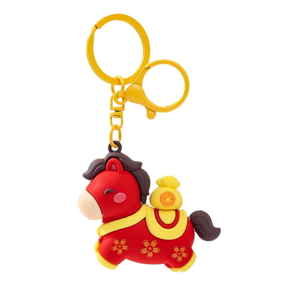 Horse Figurine Keychain with Cute Design for Bags Purses or Keys Lightweight and Portable Suitable for Daily Carry or Party Favors