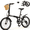 Dark Gray, variant on POVANLI 20" Folding Bike with Basket for Adults,6 Speed Steel Frame City Commuter Bike,Dual V-Brake Portable Compact Bicycle for Men/Women