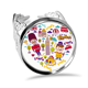 thumbnail image 1 of En forma de corazon rojo cabina telefónica Britain UK London Anillo de compromiso de boda de amor ajustable Unbranded M, 1 of 3