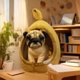 thumbnail image 5 of JYYYBF Dog Plush Toys Hanging Dog House Shape Husky Bulldog Spotted Dog Rowena Akita Dog Cute Soft Dog Stuffed Toys, 5 of 8