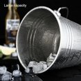 thumbnail image 3 of Refroidisseur de vin de seau de bières de Champagne d'acier inoxydable de grand seau avec la poignée, 3 of 3