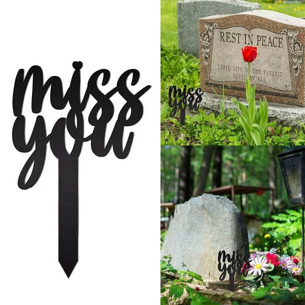 Memorial Grave Markers Miss You Memorial Stake Sympathy Grave Plaque