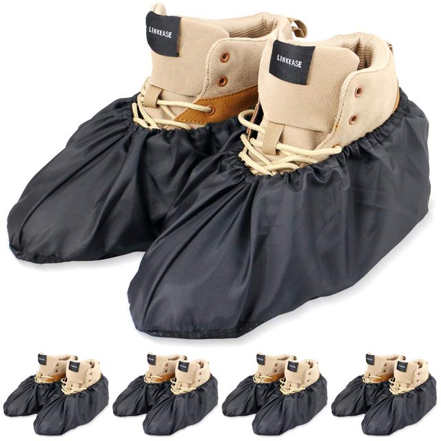 Cubrezapatos LINKEASE Grandes, Resistentes al Agua y Antideslizantes, Paquete de 5 Pares