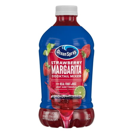 Ocean Spray® Strawberry Margarita Cocktail Mixer, 32 fl oz Bottle