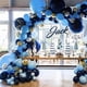 thumbnail image 1 of Paquete de 125 globos de color azul real, 18 en 12 en 5 pulgadas, kit de arco de guirnalda de globos azules, globos de confeti para baby shower, boda, fiesta de cumpleaños, aniversario JAMW Sencillez, 1 of 5