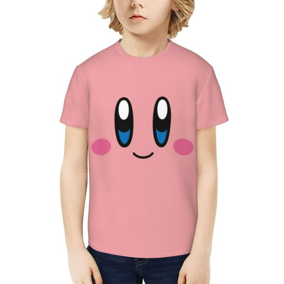 Kirby Kids T-Shirt 3d Printed Graphic T-Shirts Boys And Girls Short Sleeve Shirts For Youth Kids X-Small