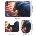 thumbnail image 3 of Animal Guardian America 4 Piece Shower Curtain Sets, with Non-Slip Rugs, Toilet Lid Cover And Bath Mat, for Bathroom Decor Set, 3 of 8