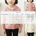 thumbnail image 3 of IVEYRTF Girls Floral Knit Button Cardigan Sweater Big Lapel Open Front Coat Soft Cozy Warm Outerwear for Toddler Kids Everyday Wear Casual Outfit(Pink,4-5 Years), 3 of 8