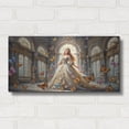 thumbnail image 3 of Luxe Metal Art 'Princess & Butterflies' by Rey Klimt Metal Wall Art, 24" x 12", 3 of 10