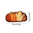 thumbnail image 3 of Hyknon Fall Thanksgiving Pumpkin Rug, Cute Soft Plushes Thick Waterproof Bathroom Mat, Non-Slip Harvest Decor Floor Mat, Entryway Door Mat for Home Indoor Outdoor Bedroom Kitchen Decor 27.6"×17.7", 3 of 7
