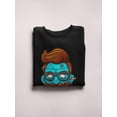 thumbnail image 3 of Hipster Zombie Head . Sweatshirt Men -Image by Shutterstock, Male Medium, 3 of 4