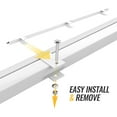 thumbnail image 3 of AA-Racks Steel 47" Ladder Rack Wind Deflector,Van Rack Accessory for Model X202 Series White, 3 of 6