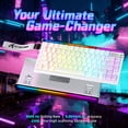 thumbnail image 3 of ATTACK SHARK R85 HE Wired Rapid Trigger Mechanical RGB Gaming Keyboard with Custom Lightbox,8KHz Polling Rate,0.005mm RT Accuracy,0.08MS Latency,Hall Effect,Magnetic Switch,Driver for PC, 3 of 8