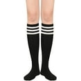 thumbnail image 2 of Zando Women's Knee High Socks Athletic Thin Stripes Tube Socks High Stockings Outdoor Sport Socks, 2 of 3