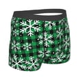 thumbnail image 3 of Kll Christmas Pattern At Buffalo Plaid Men'S Cotton Boxer Briefs Underwear-Small, 3 of 9