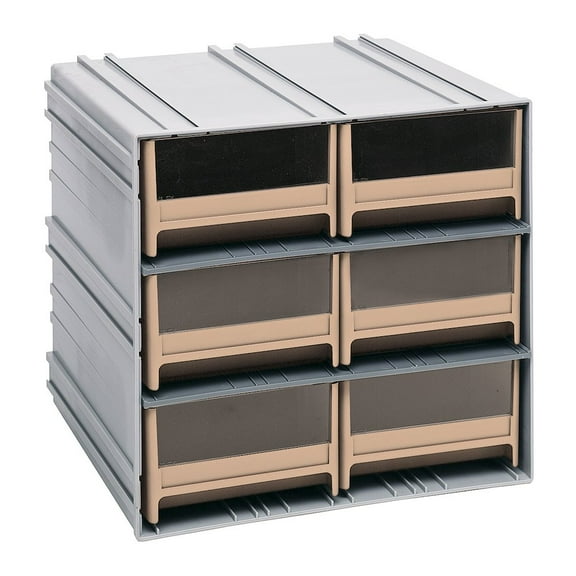 Quantum Storage Systems Storage Cabinet, Interlocking in Polysteryne Material, Gray Color
